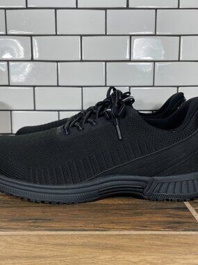 Orthofeet Yari Shoes Mens Size 13 Wide Black Lace Up Hands Free Casual Sneaker